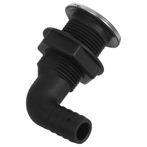 TOGEVAL Nylon Deck Pipe Fitting Schlauchbogen Robust Langlebig Für Boot Bilgenpumpe Außenbereich von TOGEVAL