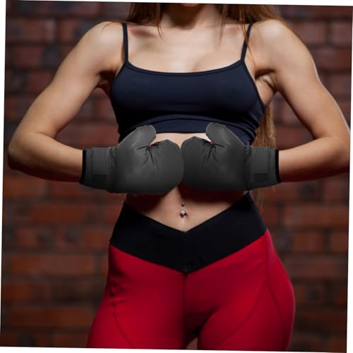 TOGEVAL Professionelle Boxhandschuhe aus hochwertigem PU mit ergonomischer Form atmungsaktivem Mesh und verstellbarem Klettband für Boxen Kickboxen Thaiboxen und MMA Sparring tragbar von TOGEVAL