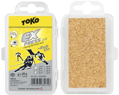 TOKO Express Racing Rub On Wax Sz 40 g, gelb von TOKO