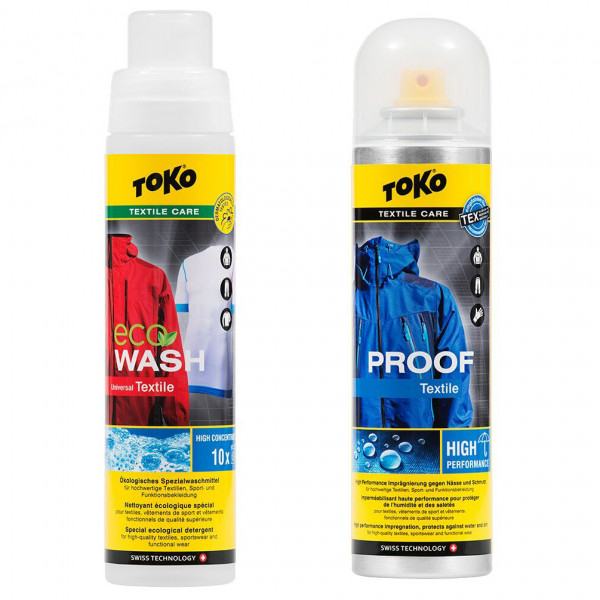 Toko - Duo-Pack Textile Proof & Eco Textile Wash - Waschmittel Gr 2 x 250 ml neutral von TOKO