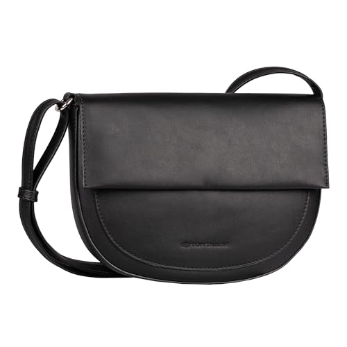 TOM TAILOR Thea Damen Umschlagtasche Umhängetasche Klein Schwarz von TOM TAILOR