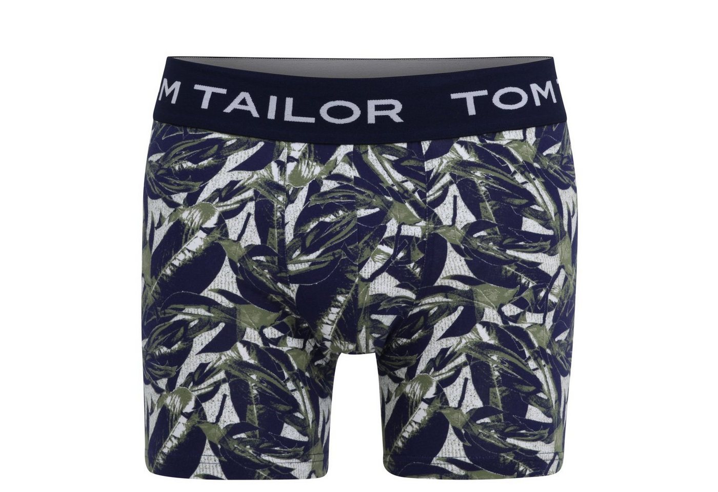 TOM TAILOR Langer Boxer Long Pants (2-St., 2er-Pack) Jersey Druck Short Unterhose längeres Bein von TOM TAILOR