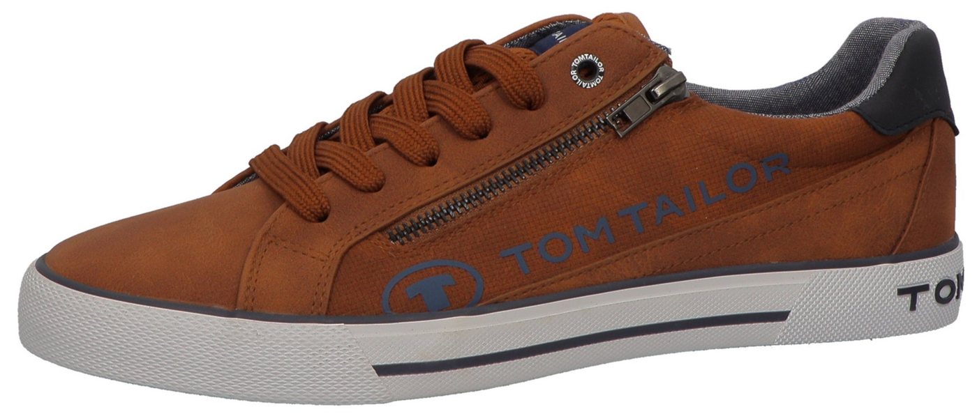 TOM TAILOR Sneaker mit seitlichem Reißverschluss, Freizeitschuh, Halbschuh, Schnürschuh von TOM TAILOR