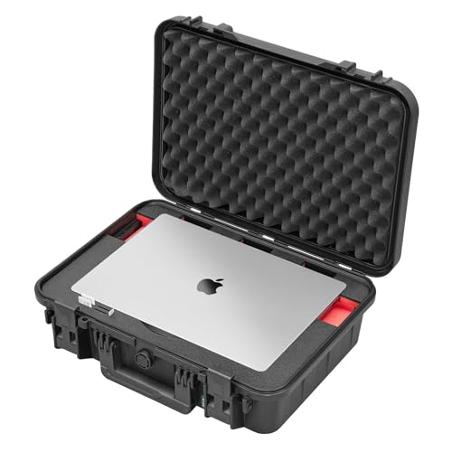 TomCase Koffer für MacBook Air 15" (M1/M2), robuster und wasserdichter ECO Schutzkoffer (IP65) für Laptop/Notebook - Made in Germany (15") von TomCase