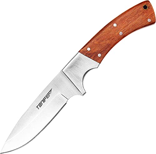 TONIFE Northstar Full Tang Messer mit Holster,Feststehendes Klinge Gürtelmesser fur Outdoor von TONIFE