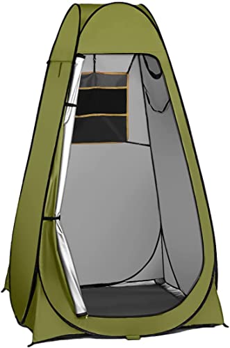 Tragbares Sofort-Pop-Up-Zelt, BRGOOD Camping-Strand-Badezelt Sichtschutzzelt für Umkleidekabinen im Freien, Angeln, Badezimmer, Abstellraum von TOOCAPRO