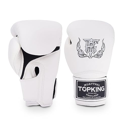 TOP KING Boxing Super Air Handschuh Weiß (10 oz) (TKBGSA-WH-10Oz.) von TOP KING Boxing