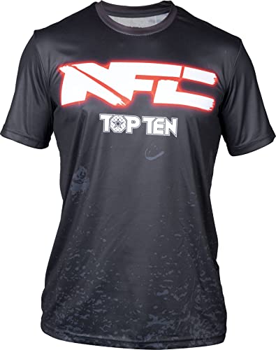 TOP TEN MMA T-Shirt „NFC Fight Night“ - schwarz-rot, Gr. M von TOP TEN MMA