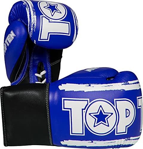 Boxhandschuhe „Roundup“ - 8 oz, blau-Weiss von TOP TEN