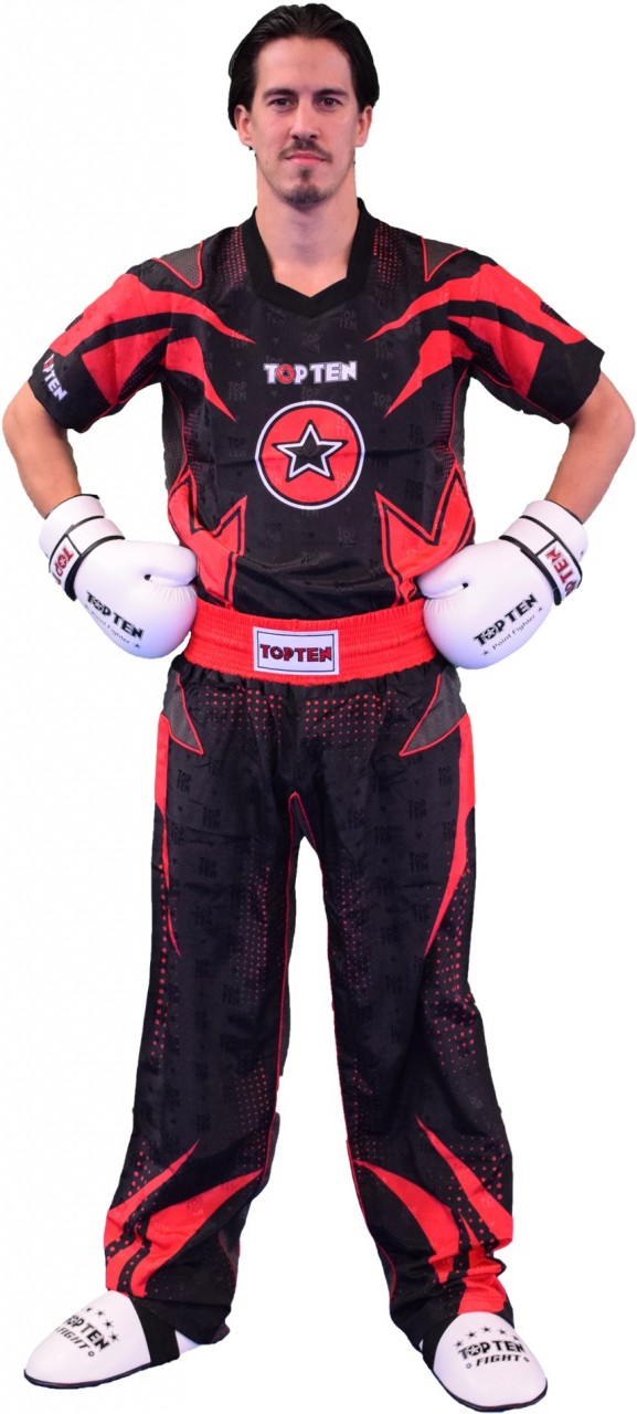 Top Ten Kickbox Uniform Future - Rot von TOP TEN