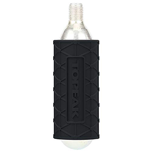 TOPEAK Kartuschenhüllen CO2 Sleeve 2er Set, Schwarz, 16 Gramm, 1571201 von TOPEAK