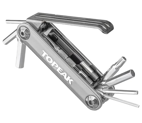 Topeak Unisex – Erwachsene Tubi 11 Miniwerkzeuge, Silber-Schwarz, 7,6cm von TOPEAK