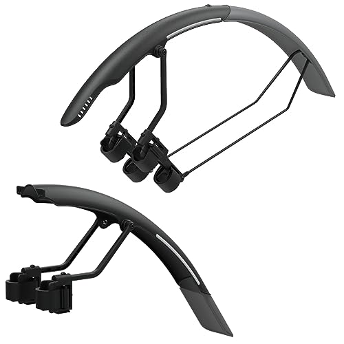 Topeak Unisex – Erwachsene Tetra Schutzblech Set, Schwarz Grau, R1 + R2 von TOPEAK