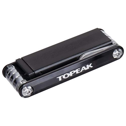 Topeak Tubi 18 Tubeless Tool aus Aluminium in der Farbe Silber-Schwarz 18 Funktionen, Maße: 4,1cm x 1,8cm x 7,6cm, 15400072 von TOPEAK