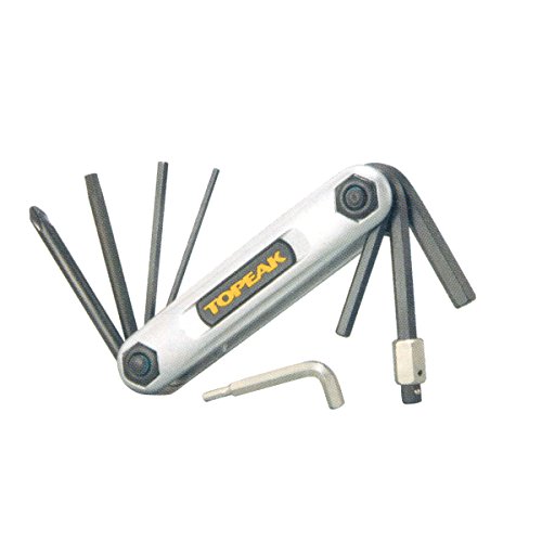 Topeak Werkzeugset X-Tool Faltwerkzeug Multitool, Silver, 9.7 x 2.8 x 1.8 cm von TOPEAK