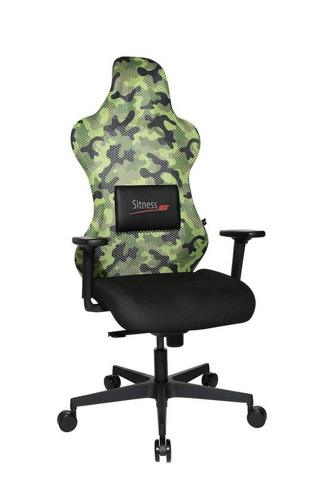 TOPSTAR Gaming-Stuhl Bürostuhl Drehstuhl Sitness RS Sport, Camouflage Grün von Top Star von TOPSTAR