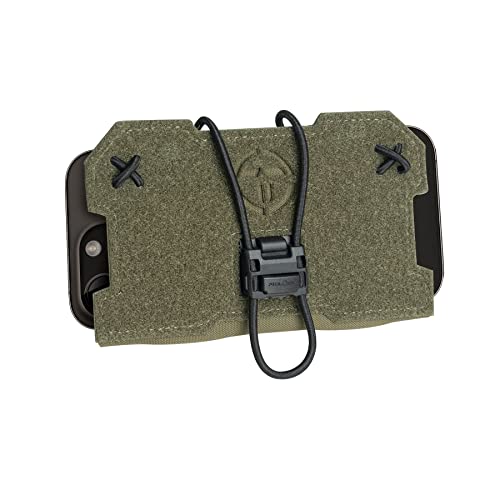 TOPTACPRO Taktische Admin-Telefontasche für Weste, MOLLE-Plattenträger mit Multi-Camouflage, tragbarer Handyhalter, Schnellverschluss, magnetische Schnalle (Ranger Green) von TOPTACPRO