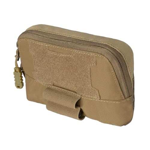 TOPTACPRO Taktische MOLLE Admin Panel Pouch Kleine Brusttasche für Taktische Weste JPC2.0 AVS CPC MOLLE System 500D Nylon(Coyote Brown) von TOPTACPRO