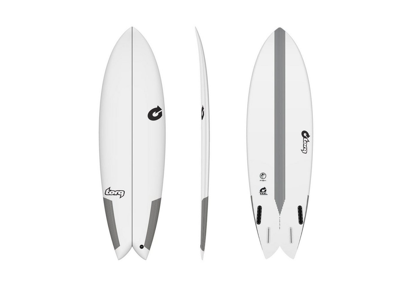 TORQ Wellenreiter Surfboard TORQ Epoxy TEC Quad Twin Fish 5.10, Fish, (Board) von TORQ