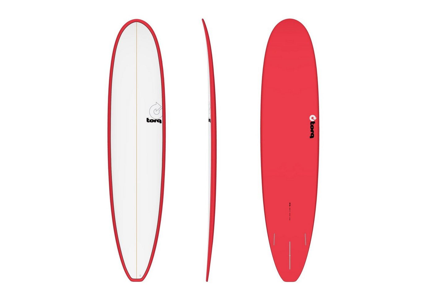 TORQ Wellenreiter Surfboard TORQ Epoxy TET 8.6 Longboard Red Pinline, Fishboard, (Board) von TORQ