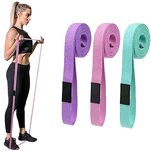 3 Stücke Widerstandsbänder, Langer Stoff Pull Up Loop-Bands 3 Widerstandsstufen Für Ganzkörper-Training Frauen Männer Kraft-Training Yoga Pilate Fitness von TOSSPER