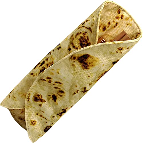 TOSSPER Burrito Form Aufbewahrungstasche Make-up-Kollektion Tasche Lustige Burrito Tortilla-Rolle-Bleistift-Kasten-Beutel Schulbedarf von TOSSPER