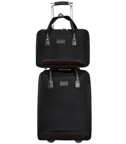TOTIKI Koffer 2-teiliges Koffer-Gepäckset Aus Oxford-Stoff, Boarding-Koffer Mit Rollen, Leicht Rollkoffer (Color : C, Size : 20in) von TOTIKI