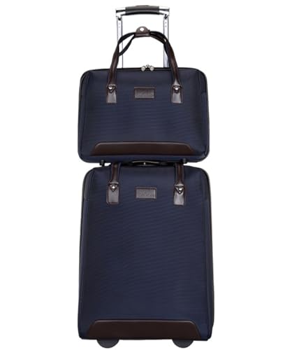 TOTIKI Koffer 2-teiliges Koffer-Gepäckset Aus Oxford-Stoff, Boarding-Koffer Mit Rollen, Leicht Rollkoffer (Color : D, Size : 20in) von TOTIKI