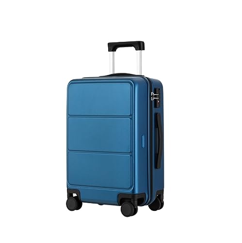 TOTIKI Koffer 20-Zoll-Gepäck Mit Spinnerrädern, Gepäck, Das Mit TSA-Schloss Im Flugzeug Transportiert Werden Kann Rollkoffer (Color : Blue, Size : 20inch) von TOTIKI
