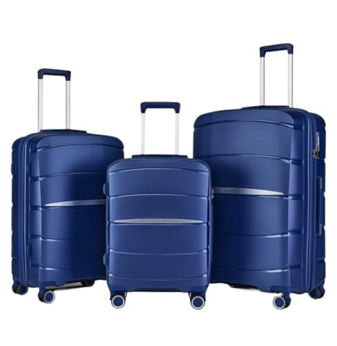 TOTIKI Koffer 3-teiliges Gepäckset, Hartschalen-Kofferset Mit Spinnerrädern, Leichtes Reisegepäck Rollkoffer (Color : D, Size : 20+24+28inch) von TOTIKI