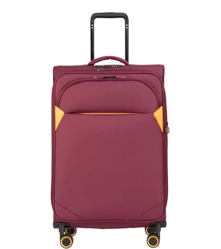 TOTIKI Koffer Erweiterbare Koffer, Großes Fassungsvermögen, wasserdichte Koffer, TSA-Zahlenschloss Rollkoffer (Color : Rood, Size : 20 inch) von TOTIKI