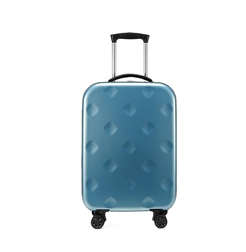 TOTIKI Koffer Erweiterbares Gepäck, Faltbare Koffer Mit Universalrädern, Zoll-Zahlenschloss Rollkoffer (Color : Blue, Size : 20in) von TOTIKI