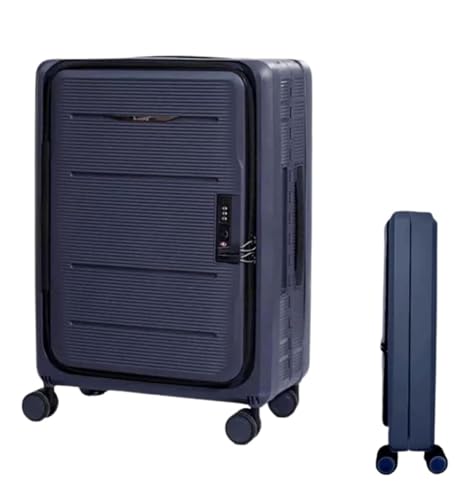 TOTIKI Koffer Faltbare Koffer, Verstellbarer Trolley, Handgepäck, Vorne Offen, Universalrad Rollkoffer (Color : A, Size : 24 in) von TOTIKI