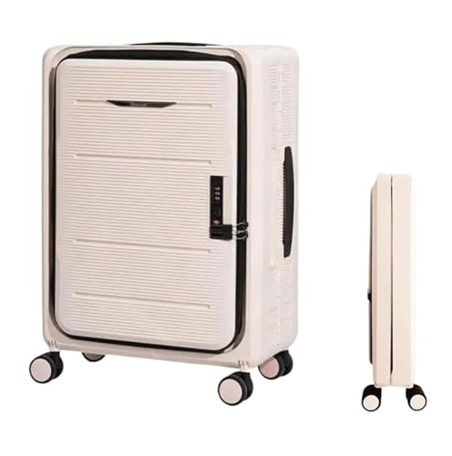 TOTIKI Koffer Faltbare Koffer, Verstellbarer Trolley, Handgepäck, Vorne Offen, Universalrad Rollkoffer (Color : C, Size : 24 in) von TOTIKI
