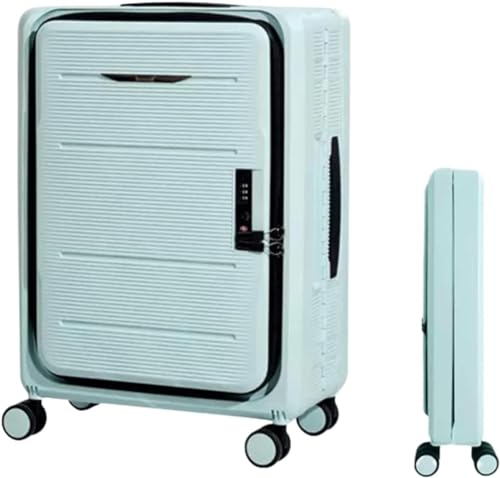 TOTIKI Koffer Faltbare Koffer, Verstellbarer Trolley, Handgepäck, Vorne Offen, Universalrad Rollkoffer (Color : F, Size : 24 in) von TOTIKI