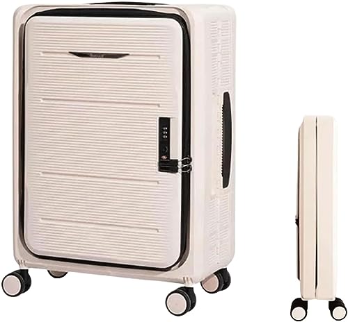 TOTIKI Koffer Faltbare Koffer, Verstellbarer Trolley, Handgepäck, Vorne Offener Koffer, Universalrad Rollkoffer (Color : C, Size : 24 in) von TOTIKI