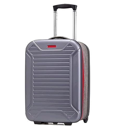 TOTIKI Koffer Faltbares Handgepäck, Hartschalenkoffer, Tragbarer Koffer Mit Zahlenschloss Rollkoffer (Color : Rood, Size : 28in) von TOTIKI