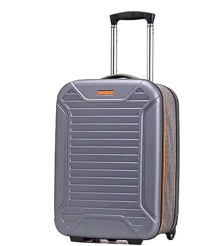 TOTIKI Koffer Faltbares Handgepäck, Hartschalenkoffer, Tragbarer Koffer Mit Zahlenschloss Rollkoffer (Color : Yellow, Size : 20in) von TOTIKI