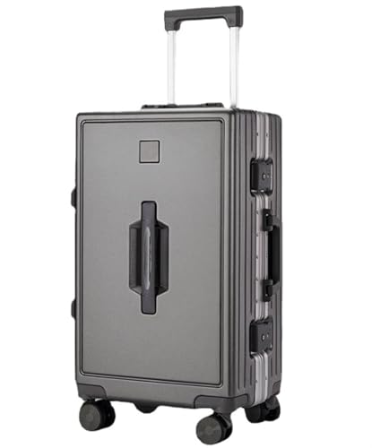 TOTIKI Koffer Gepäck Ohne Reißverschluss Mit Aluminiumrahmen, Leichter Hartschalenkoffer Mit Spinnerrädern Rollkoffer (Color : C, Size : 26") von TOTIKI