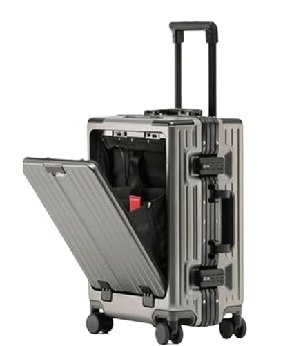 TOTIKI Koffer Handgepäck Mit Großem Fassungsvermögen Und USB-Ladeanschluss. Leichter Koffer Mit TSA-Zollschloss Rollkoffer (Color : A, Size : 20 in) von TOTIKI
