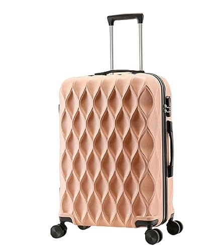 TOTIKI Koffer Koffer Mit Rollen, Passwort-Handgepäck, Großer Aufbewahrungskoffer Rollkoffer (Color : Rosa, Size : 20 in) von TOTIKI