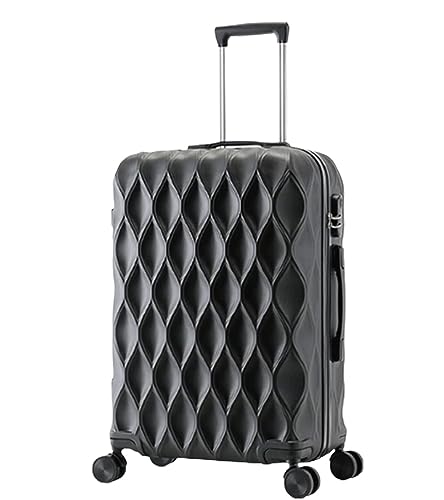 TOTIKI Koffer Koffer Mit Rollen, Passwort-Handgepäck, Großer Aufbewahrungskoffer Rollkoffer (Color : Svart, Size : 20 in) von TOTIKI