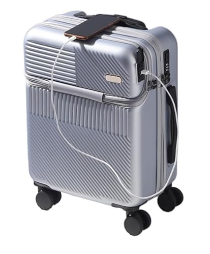 TOTIKI Koffer Koffer Mit USB-Ladeanschluss, TSA-Zahlenschloss, Universelles Radgepäck Für Reisen Rollkoffer (Color : D, Size : 24in) von TOTIKI