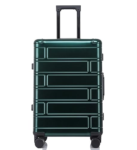 TOTIKI Koffer Koffer Reisekoffer Hartschalen-Handgepäck 20" Mit Leisen Flugzeug-Spinnerrädern Rollkoffer (Color : Grün, Size : 20inch) von TOTIKI
