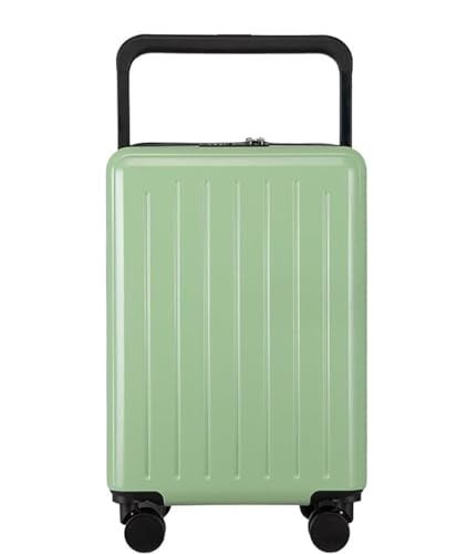 TOTIKI Koffer Leichter Koffer Mit Sicherheits-Zahlenschloss, Koffer, Gepäck, Aufgegebenes Gepäck Rollkoffer (Color : Grün, Size : 20 in) von TOTIKI