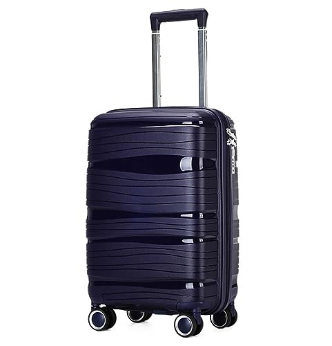 TOTIKI Koffer Reisekoffer Mit Spinnerrädern, Leichten Ergonomischen Griffen, Reisekoffer Rollkoffer (Color : Blue, Size : 18inch) von TOTIKI