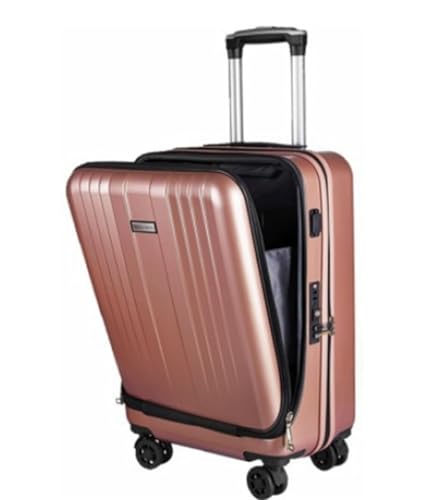 TOTIKI Koffer Wiederaufladbarer Hartschalenkoffer Mit USB-Handgepäck, Koffer, Aufgegebenes Gepäck Mit Rollen Rollkoffer (Color : B, Size : 20in) von TOTIKI
