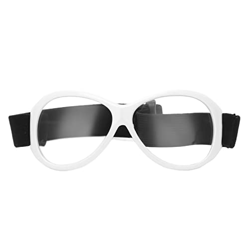 TOUISEDGI Outdoor-Sportbrille, Outdoor-Profi-Basketballbrille, Verstellbares Kopfband, Langlebige Sport-Schutzbrille, 78 G(Weiß) von TOUISEDGI
