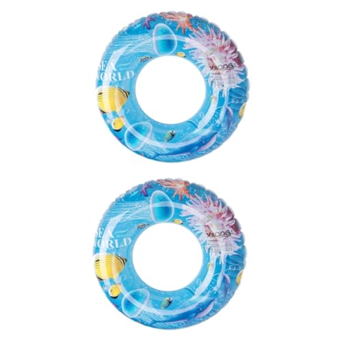 TOYANDONA 2 STK Schwimmring für Erwachsene aufblasbarer PVC-Schwimmring aquatische Erholung Zubehör zum Wasserpaddeln Erwachsener Rettungsring Kind von TOYANDONA