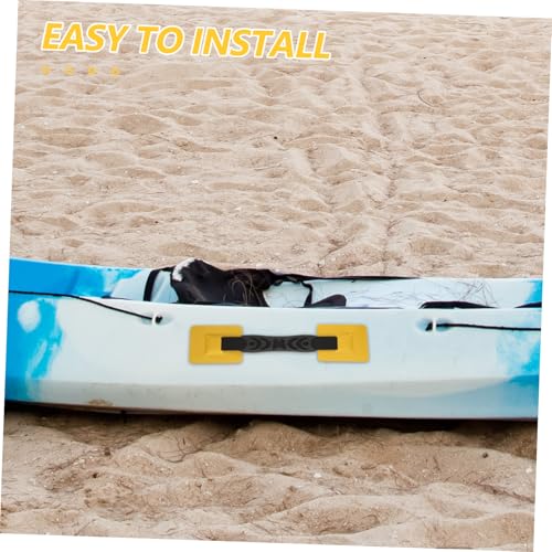 TOYANDONA 2 Stück Ersatz Seitengriff Flexibler Kajakgriff Kajak Hardware Griff Boots Nylongriff Surfbrettgriff Praktischer Kajakgriff Kajakgriffe Trageset Kajak Deckgriff Gelb von TOYANDONA